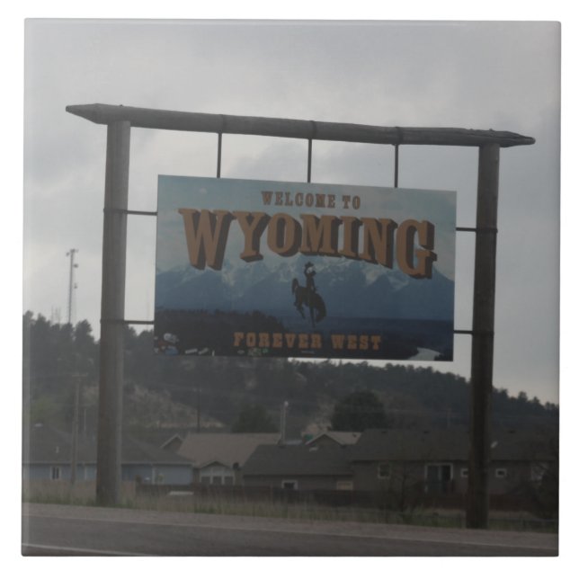 Carreau Bienvenue au Wyoming (Devant)