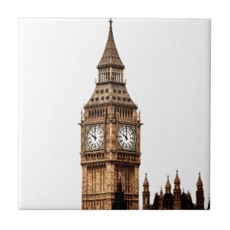 Carreau Big Ben Tower Londres Voyage Photographie