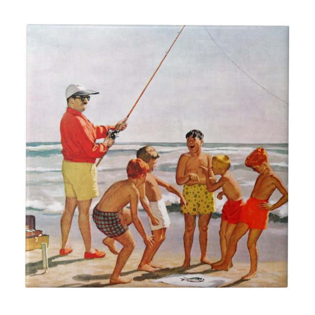 Carreau Big Pole Little Fish par Richard Sargent (Devant)