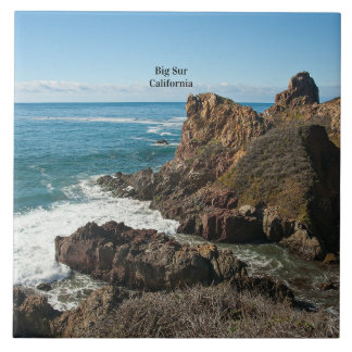 Carreau Big Sur, Calfornie, Étiqueté,