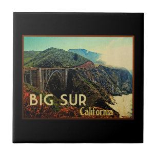 Carreau Big Sur Californie Vintage