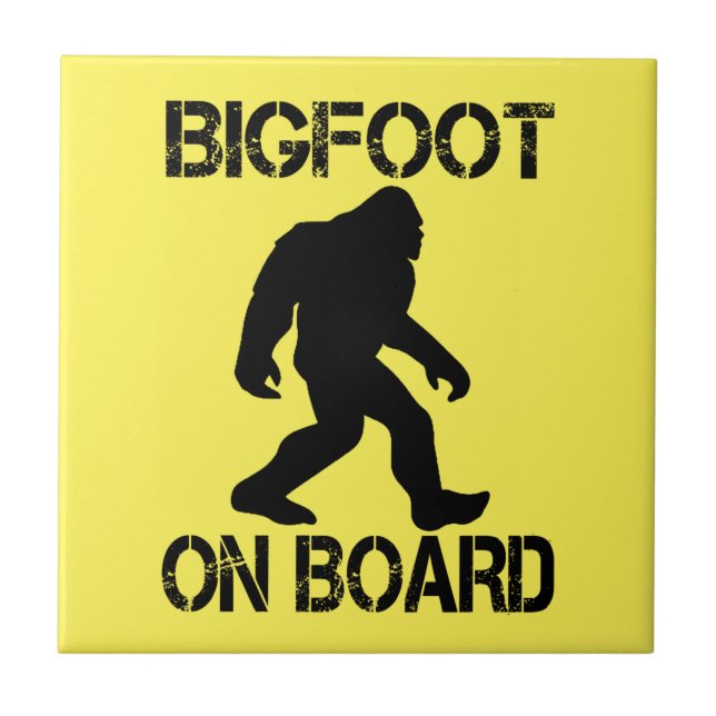 Carreau Bigfoot à bord drôle Bigfoot  (Devant)