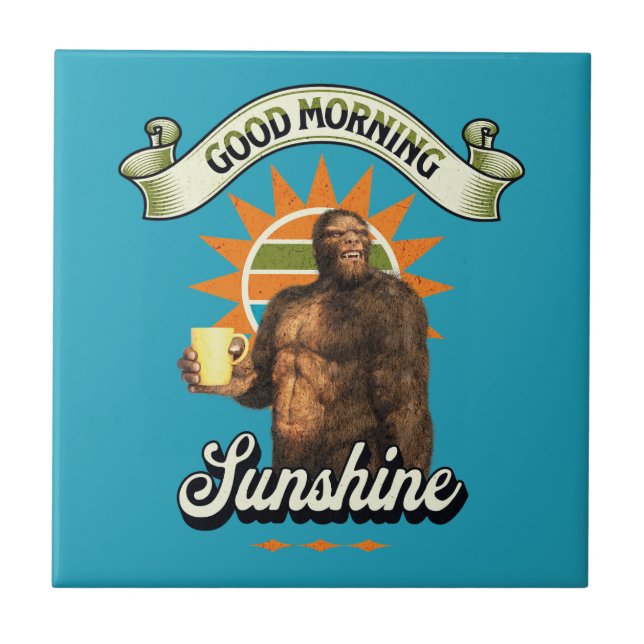 Carreau Bigfoot Café Drôle Humour du Matin (Devant)