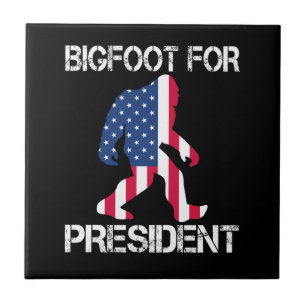 Carreau Bigfoot pour président drôle Bigfoot
