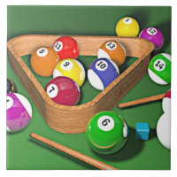 Billard, les accrocher, design coloré,