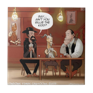 Carreau Billy The Kid ? Dessin Animé de Chèvre Drôle