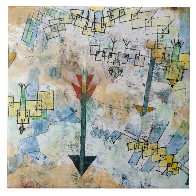 Carreau Birds Swooping Down and Arrows (Devant)