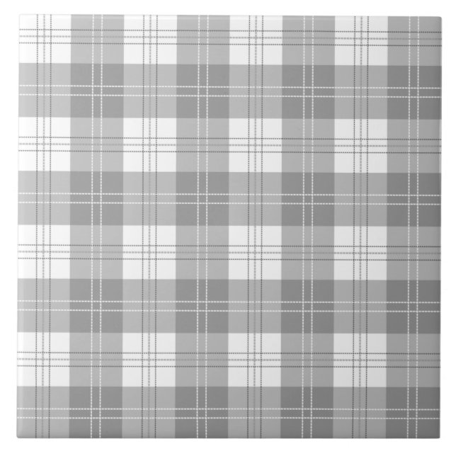 Carreau Black and White Buffalo Plaid (Devant)