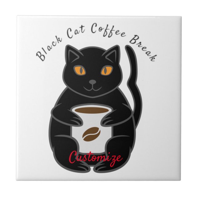 Carreau Black Cat Coffee Break Thunder_Cove (Devant)