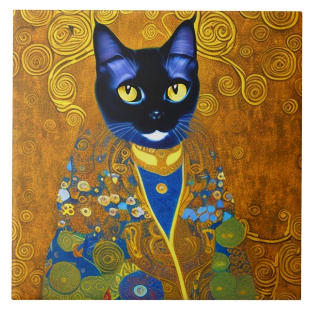 Carreau Black Cat in a Burnoose (Devant)