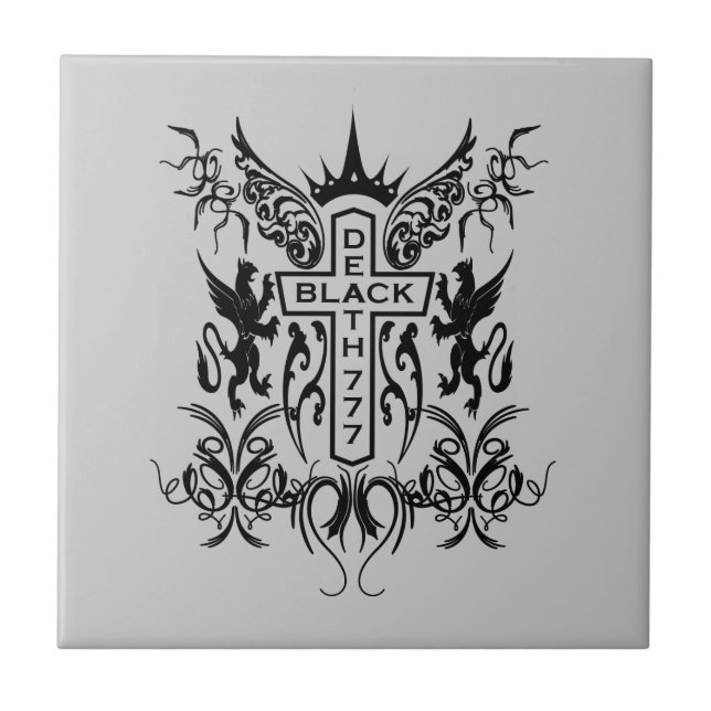 Carreau Black Death 777 - Croix (Devant)
