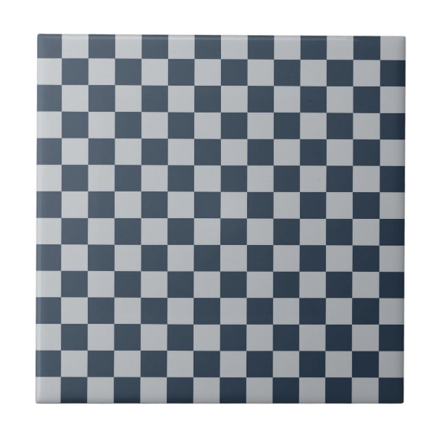 Carreau Black ice checkered board pattern (Devant)