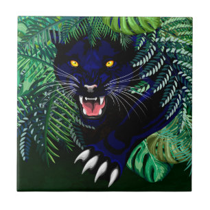 Carreau Black Panther Spirit of the Jungle