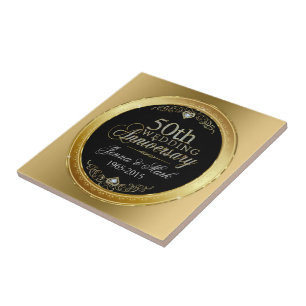 Carreau Black & Parties scintillant 50e anniversaire de Ma