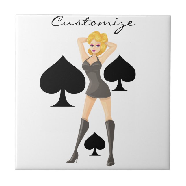 Carreau Black Spades Blonde Queen Thunder_Cove (Devant)