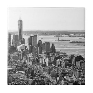 Carreau Black White New York Skyline Travel Photograpie