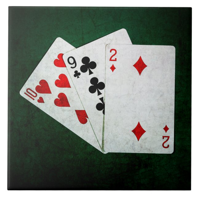 Carreau Blackjack 21 point - Dix, Neuf, Deux (Devant)