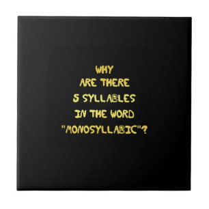 Carreau Blague orthographique drôle de 5 syllabes