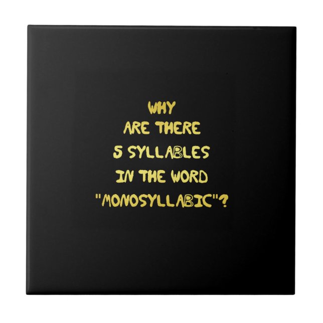 Carreau Blague orthographique drôle de 5 syllabes (Devant)