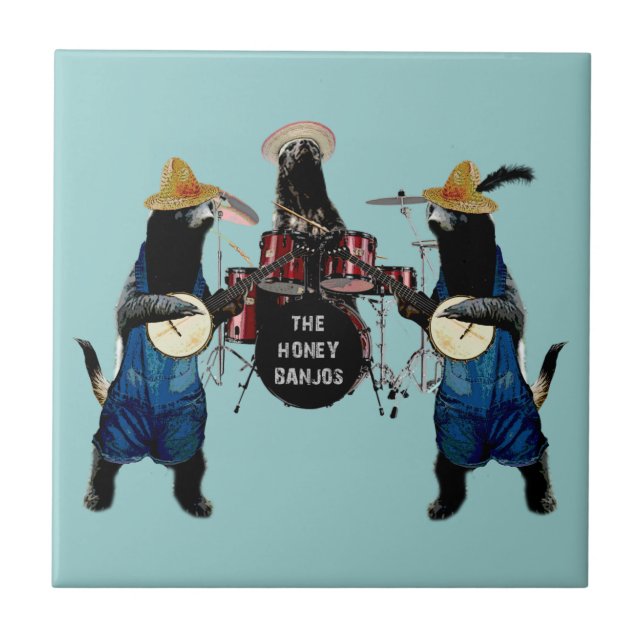 Carreau Blaireau de miel drôle (Devant)