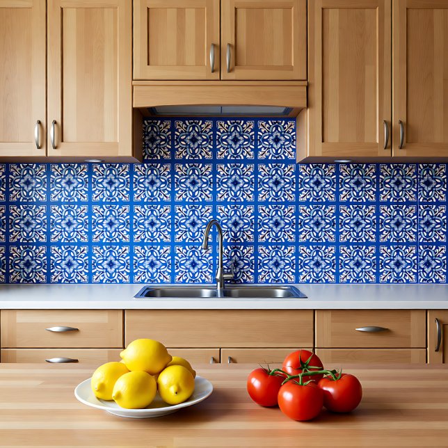 Carreau 🤍 💙 Blanc et bleu Porto Azulejos (🤍 💙White and blue Porto Azulejos Ceramic Tile)