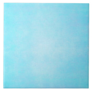Carreau Blanc léger bleu turquoise de modèle d'aquarelle