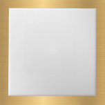 Carreau Blanc minimaliste<br><div class="desc">Carrelage blanc clair. Le blanc est assorti au carrelage motif or et blanc.</div>