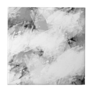 Carreau Blancs Abstraits noirs blancs
