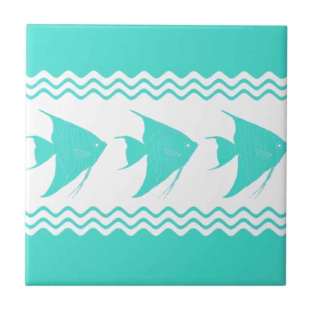Carreau Blancs turquoise (Devant)