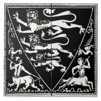 Blason aux Lions & Centaures Antique Vintage