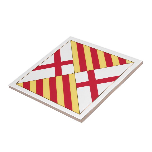 Carreau Blason de Barcelone (sans couronne) (Côté)