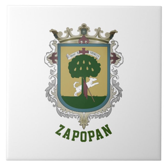 Carreau Blason de Zapopan - Mexique (Devant)