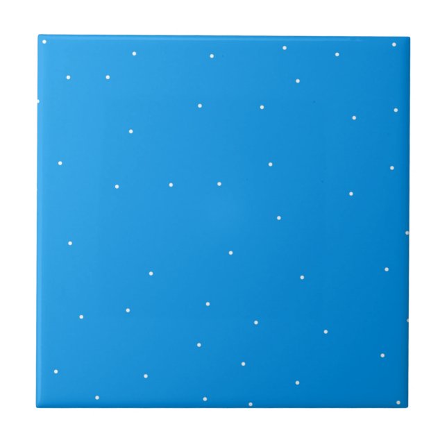 Carreau Bleu avec des points blancs accessoires pour perso (Devant)