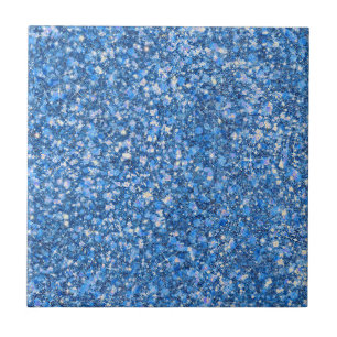 Carreau Bleu Belle Couleur Faux Parties scintillant Carrel