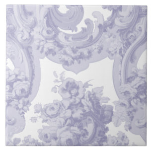 Carreau Bleu & Blanc Baroque Rococo Louis XV Motif