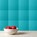 Carreau Bleu bleu océanique bleu turquoise de couleur soli<br><div class="desc">Design bleu océan turquoise et uni.</div>