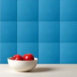 Carreau Bleu bleu paon de couleur solide<br><div class="desc">Design bleu paon couleur uni.</div>