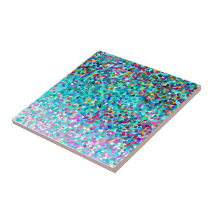 Carreau Bleu coloré Multicolore Abstrait Art Motif