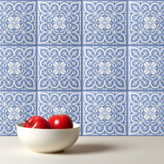 Carreau Bleu de Cornflower motif portugais Méditerranée