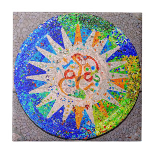 Carreau Bleu de détail de Gaudi