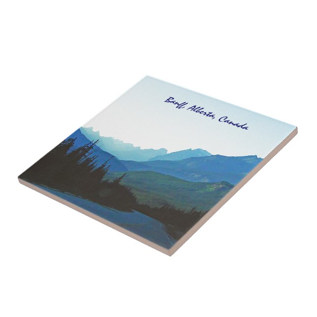 Carreau Bleu de jaspe de Banff (Côté)