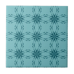 Carreau Bleu de turquoise, cool, abstraction à la mode de