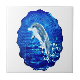 Carreau Bleu Dolphin Art