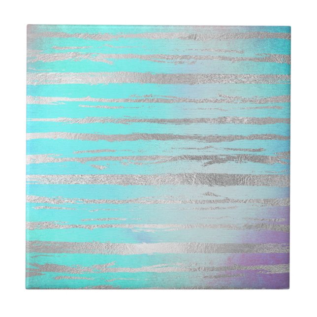 Carreau Bleu et argent élégant (Devant)