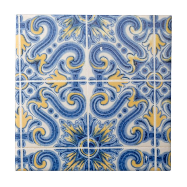 Carreau bleu et jaune, Portugal (Devant)