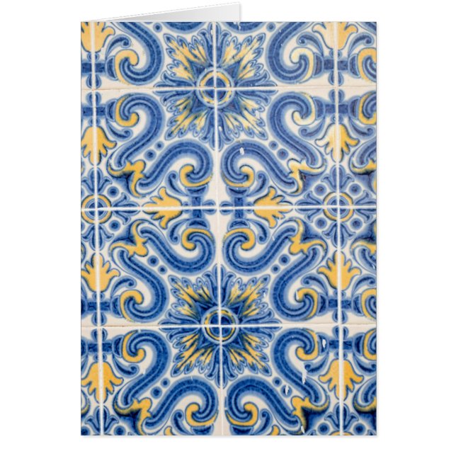 Carreau bleu et jaune, Portugal (Devant)