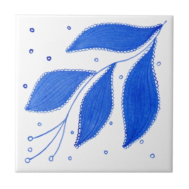 Carreau Bleu Méditerranée (Devant)