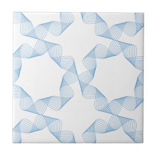 Carreau Bleu, mignon, simple, élégant art motif géométriqu