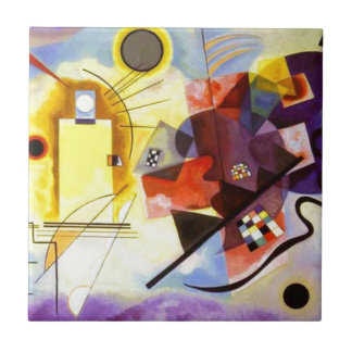 Carreau Bleu rouge jaune Kandinsky peinture Abstraite