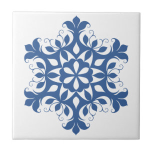 Carreau Bleu Snowflake